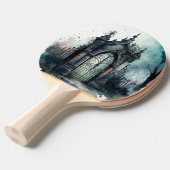 Raquette De Ping Pong La série de portes du cimetière gothique Design 11 (Devant Angle)