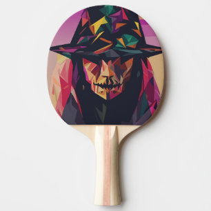 Raquette De Ping Pong la sorcière en colère