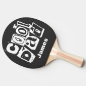 Raquette De Ping Pong La typographie noir et blanc de papa Cool (Côté)