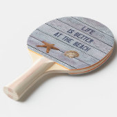 Raquette De Ping Pong La vie est meilleure (Devant Angle)