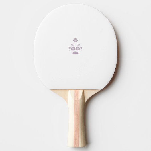 Raquette De Ping Pong Lait blanc classique Rose décoratif (Devant)
