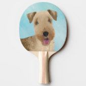 Raquette De Ping Pong Lakeland Terrier Peinture - Cute Original Chien Ar (Dos)