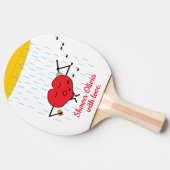 Raquette De Ping Pong L'Amour De La Douche : (Côté)