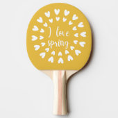 Raquette De Ping Pong L'Amour du Printemps, Petits Coeurs (Dos)