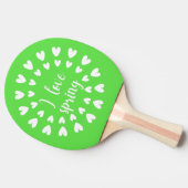 Raquette De Ping Pong L'Amour du Printemps, Petits Coeurs (Côté)