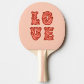 Raquette De Ping Pong L'amour en rose (Devant)