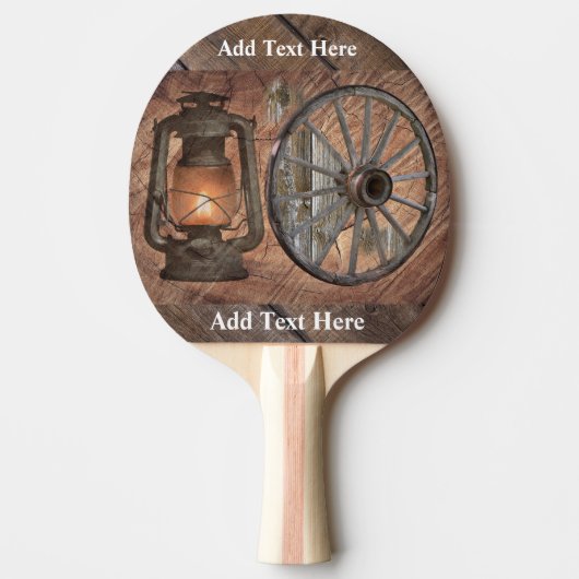 Raquette De Ping Pong Lampe À Huile De Charbon Occidental Et Roue En Wag (Devant)