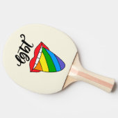 Raquette De Ping Pong Langue arc-en-ciel LGBT (Côté)