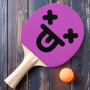 Raquette De Ping Pong Langue azurée Face Purple Ping Paddle