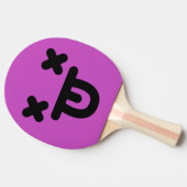 Raquette De Ping Pong Langue azurée Face Purple Ping Paddle (Côté)