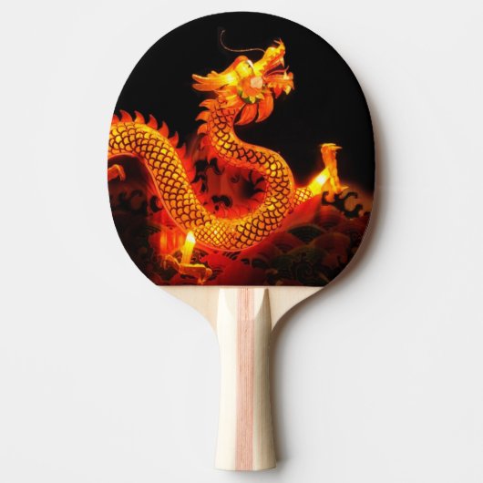 Raquette De Ping Pong Lanterne chinoise de dragon (Devant)
