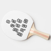 Raquette De Ping Pong Laos / Laos Numéros Pyramid Laotien Script (Côté)