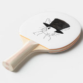Raquette De Ping Pong Lapin Blanc (Devant Angle)