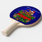 Raquette De Ping Pong Lapin de Noël (Devant Angle)