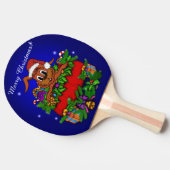 Raquette De Ping Pong Lapin de Noël (Côté)