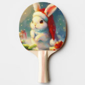 Raquette De Ping Pong Lapin de Noël (2) (Dos)