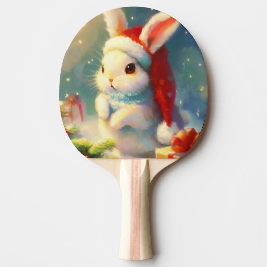 Raquette De Ping Pong Lapin de Noël (2) (Devant)