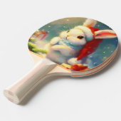 Raquette De Ping Pong Lapin de Noël (2) (Devant Angle)