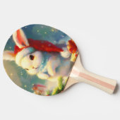 Raquette De Ping Pong Lapin de Noël (2) (Côté)