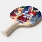 Raquette De Ping Pong Lapin de Noël (3) (Devant Angle)