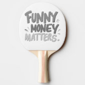 Raquette De Ping Pong L'argent drôle compte (Dos)