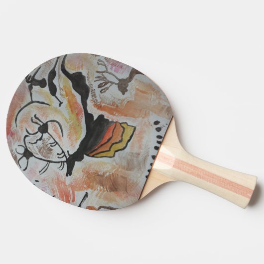 Raquette De Ping Pong L'art rupestre Abstrait (Côté)