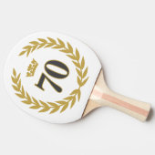 Raquette De Ping Pong Laurel Wreath et Crown 70e anniversaire (Côté)