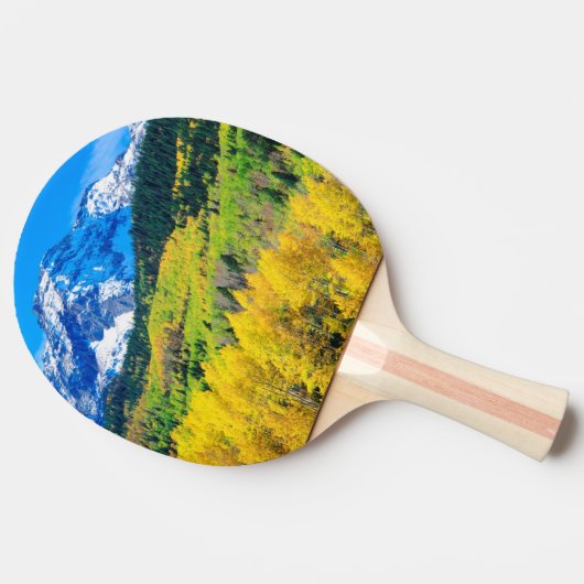 Raquette De Ping Pong L'automne dans les Rocheuses (Côté)