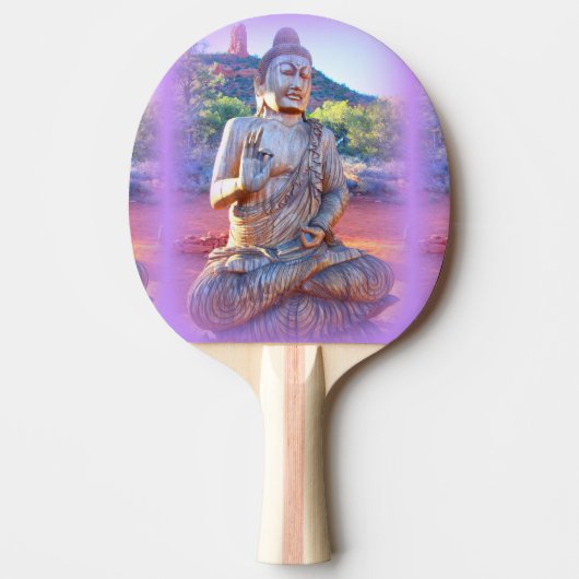 Raquette De Ping Pong lavande, aura buddha (Devant)