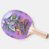 Raquette De Ping Pong lavande, aura buddha (Côté)
