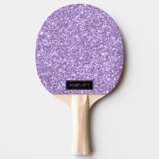 Raquette De Ping Pong Lavande Parties scintillant violet texture Imprime (Devant)