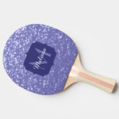 Raquette De Ping Pong Lavande violet scintille parties scintillant bling (Côté)