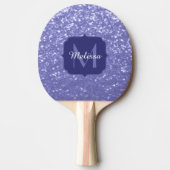 Raquette De Ping Pong Lavande violet scintille parties scintillant bling (Devant)