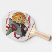 Raquette De Ping Pong Le Baiser de la Sorcière : une Citrouille de Hallo (Côté)