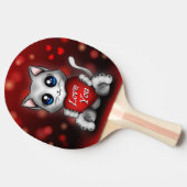 Raquette De Ping Pong Le chaton t'aime (Côté)