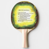 Raquette De Ping Pong Le chemin de vie des commandements (Devant)