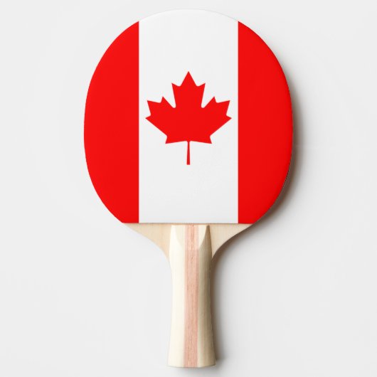 Raquette De Ping Pong Le drapeau canadien, Canada (Devant)