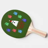 Raquette De Ping Pong Le fantôme de Noël présente drôle (Côté)