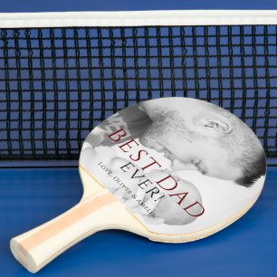 Raquette De Ping Pong Le meilleur papa jamais gardé photo Fête des pères