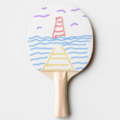 Raquette De Ping Pong Le phare et la jetée (Dos)