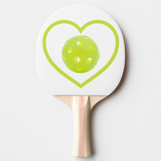 Raquette De Ping Pong le pickleball aime le pickball jaune (Devant)