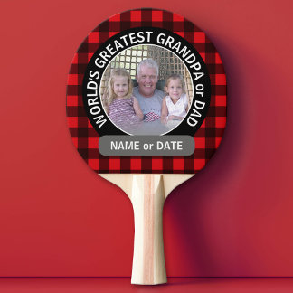 Raquette De Ping Pong Le plus grand papa grand-père du monde Modèle phot