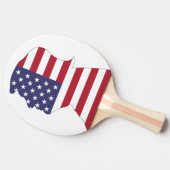 RAQUETTE DE PING PONG LE PRÉSIDENT DONALD TRUMP AMERICAN FLAG (Côté)