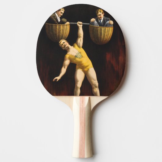 Raquette De Ping Pong Le Sandow Eugen Sandow Vaudeville Weightlifter (Devant)