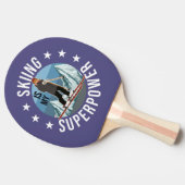 Raquette De Ping Pong Le Ski Est Ma Superpuissance (Côté)