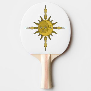 Raquette De Ping Pong Le soleil et la lune