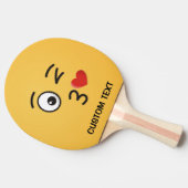 Raquette De Ping Pong Le visage Jetant un baiser (Côté)
