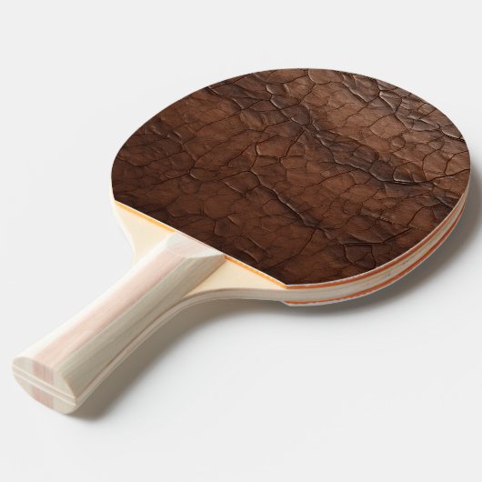 Raquette De Ping Pong Leather Look (Devant Angle)