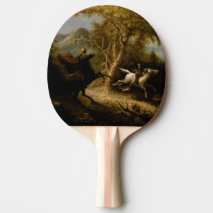 Raquette De Ping Pong Légende du Fantôme de Halloween du Cavalier sans T