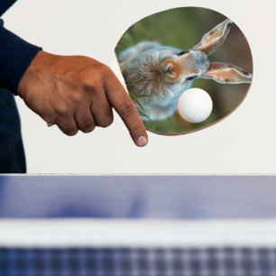 Raquette De Ping Pong "L'élégance bleue : le lapin russe"